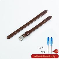Natūralios odos apyrankės dirželis moterims mados laikrodžio apyrankė 8mm apyrankė fossil ES4340 4119 4000 3745 3861 4026 3862 laikrodžio dirželis Golden-K1-8mm kava