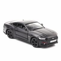 1/36 Ford Mustang lenktyninio automobilio modelis žaislas Metalinis lietas modelis Simuliaciniai transporto priemonės modeliai Atitraukiami žaislai Kolekcija berniukams Gimtadienio dovana juoda