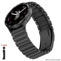 22mm Metal Band for Huawei Watch GT6Pro/GT6 GT5 GT4 46mm Ultimate Titanium Rubber Band for Amazfit Watch Balance Active Bracelet for Huawei GT6Pro 46 juoda