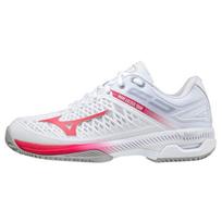 Mizuno Wave Exceed Tour 4 CC žemi kvėpuojantys neslystantys patvarūs teniso bateliai moteriški sportbačiai Rožiniai Balti 61GC207564 39