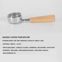 Gaggia 58mm be dugno portafiltras Gaggia Classic pakeitimui Filtro krepšelis Neplikas filtro laikiklis Kavos aparato priedai
