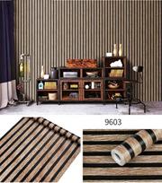 45CM PVC Medžio Dryžuoti Lipni Tapetai Fono Sienos Stalo Spintelės Baldų Renovacijos Vandeniui Atsparus Lipdukas 45cmX1m