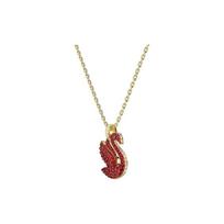 Swarovski gulbės mados tendencija raudonos gulbės karoliai moteriški karoliai 5647871 Box+Shopping Bag