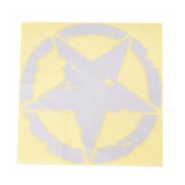 Star Adhesive Decals Automobilių lipdukai Motociklų vandeniui atsparus dekoro stilius balta