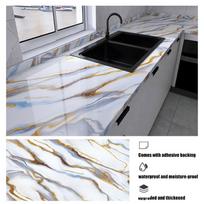 imitation ceramic tile imitation marble sanitary kitchen wall decoration waterproof and moisture-proof Self adhesive stickers 40cmX1m