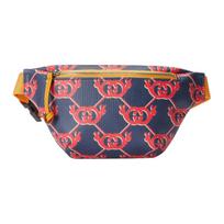 Gucci GG Triušio Rašto Drobės Juosmens Krepšys Tamsiai Mėlynas Raudonas Kasdienis Gatvės Stilius 502095-FABBH-4074 Basic Set (Bag+Dust Bag)