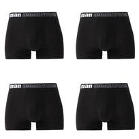 4 vnt Vyriški apatiniai spalvingi bokseriai kelnaitės šortai berniukiški apatiniai Didelės kelnaitės ML XL 2XL 3XL 4XL 5XL 6XL 7XL M juoda