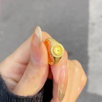 Golden Ring Female 520 Clock Watch Ring Ins Valentine's Day Gift