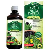 Dabur Jamun Neem Karela sultys 1 L Natūralios ajurvedinės sveikatos sultys Palaiko metabolizmo ir virškinimo pusiausvyrą Žolinis gėrimas