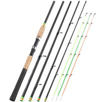 Dugninė meškerė Teleskopinė Spininginė / 6 dalių Anglies pluošto Kelioninė meškerė 3.0-3.6m Pesca ir Nemokamas Atsarginis Viršūnėlė
