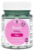 Holland & Barrett biotinas, 1000 mcg – 120 tablečių