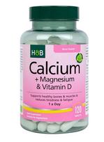 Holland & Barrett kalcio + magnio ir vitamino D – 120 vegetariškų tablečių