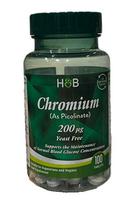 Holland & Barrett chromo pikolinatas, 200 mcg – 100 tablečių