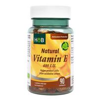 Holland & Barrett natūralus vitaminas E, 400 TV – 90 kapsulių