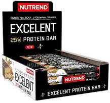 Nutrend Excelent 25 % baltymų batonėlis, šokoladas ir riešutai – 18 x 85 g
