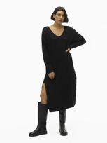 Vero Moda Kasdienė moteriška suknelė su vilna, VMPHILINE LS V-NECK CALF DRESS GA BOO
