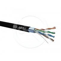 Solarix Kabel instalacyjny Solarix zewnętrzny FTP, Cat5E, drut, PE, puszka 305m SXKD-5E-FTP-PE | 27655192 | 8595684701272