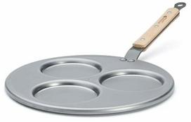 Blynų keptuvė De Buyer Mineral B Bois, Ø 27 cm, plienas/mediena