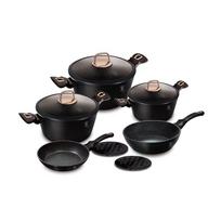 10 dalių puodų rinkinys Berlinger Haus BH-8168 Black Rose