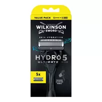 WILKINSON_Sword Hydro 5 Ultimate skustuvas + 5 peiliukų rinkinys