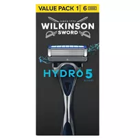 WILKINSON_Sword Hydro 5 skustuvas + 6 peiliukų rinkinys