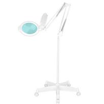 LED lempa lupa Moonlight 8012/5' su stovu, balta