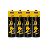 Aqiila - USB-C Rechargeable Battery - Size AA - 2000 mAh - 4 pack