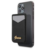 GUESS Wallet Card Slot GUWMSSASLBK MagSafe Saffiano black/black