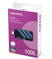 Adata External SSD Disk SC735 1TB U3.2C 1000/1000MB/s Blue