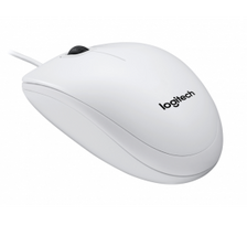 Logitech B100 Laidinė pelė, USB Type-A, Optical, 800 DPI, Balta