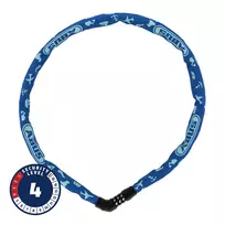 Spyna ABUS Steel-O-Chain™ 4804C/75 Blue Symbols // grandinė, 75 cm (mėlyna)