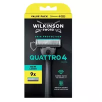 WILKINSON_Sword Quattro 4 skustuvas + 9 peiliukai