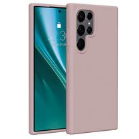 Etteri silikoninis dėklas telefonui Samsung Galaxy S24 Ultra šviesiai rožinis