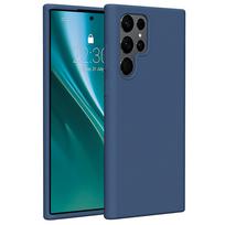 Etteri silikoninis dėklas telefonui Samsung Galaxy S22 Ultra tamsiai mėlynas