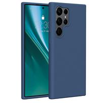 Etteri silikoninis dėklas telefonui Samsung Galaxy S23 Ultra tamsiai mėlynas