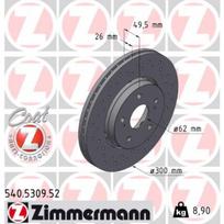 Stabdžių diskas ZIMMERMANN 540.5309.52