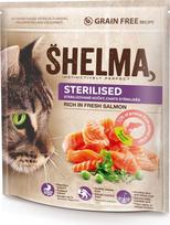 Shelma Sterilised Rich in salmon - dry cat food - 750g