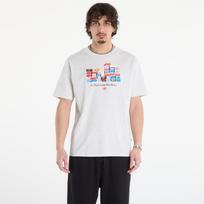 New Balance Boxes T-Shirt Ash Heather - Dydis L (MT61H0DXAHH Marškinėliai)