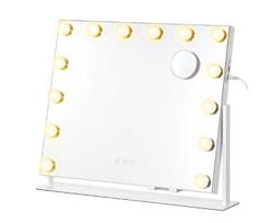 Veidrodėlis makiažui 58x43 cm Baltas LED apšvietimas