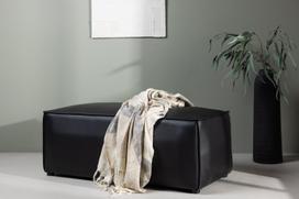 Sėdimoji pufas Palermo 59 × 119 cm, juoda