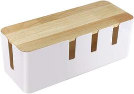 Other furniture accessories,Cable Management Box | White Cord Organizer Box for Power Strips, Conceals Wires in Home & Office,