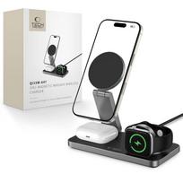 Tech-Protect QI15W-A47 MagSafe 3in1 indukcinis įkroviklis + USB-C laidas - juodas