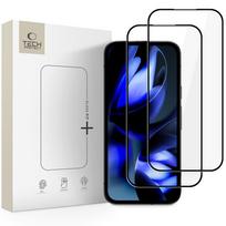 Tech-Protect Glass Fit+ 2-Pack Grūdintas stiklas, skirtas Google Pixel 9A / 20A - juodas