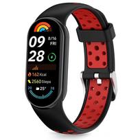 Tech-Protect IconBand oro dirželis, skirtas Xiaomi Smart Band 8 / 9 / 10 / NFC - juoda ir raudona