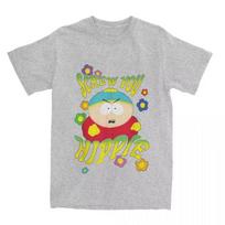 Eric Cartman Screw You Hippie T-Shirts Beach Classic T Shirts Cotton Fashion Tees Shirt for Man Women Short Sleeves Print Tops S