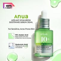 ANUA AZELAIC HYALURON SOOTHING SERUM 30ML, Soothing Calming, Hydrating, Improve Texture, Non-Sticky, K-Beauty, Korean Makeup 30ml/1.01fl.oz