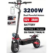 BOYUEDA Q7Pro Max E-Paspirtukas 3200W Dviejų variklių 52V28AH Baterija NFC aktyvuota Programėlės Valdymas Escooteris Tylios padangos Elektrinis paspirtukas