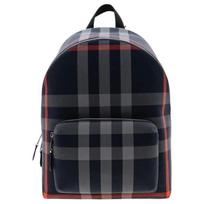 Burberry London Check Nailono Klasikinis Kuprinė Laivyno Raudona Patvari Nailono Kuprinė Nešiojamam Kompiuteriui Vyrams Kasdieniam Mokyklos Kelionėms 80840571 Basic Set (Bag+Dust Bag)