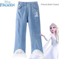 Disney mergaičių platėjantys džinsai su Elza 150