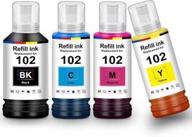 Rašalas 102 Et-3850 Et-4850 Et-2856 Et-2750 Kasetė Suderinama Su Epson 102 Multipack Butelis Suderinamas Su Epson Ecotank Et